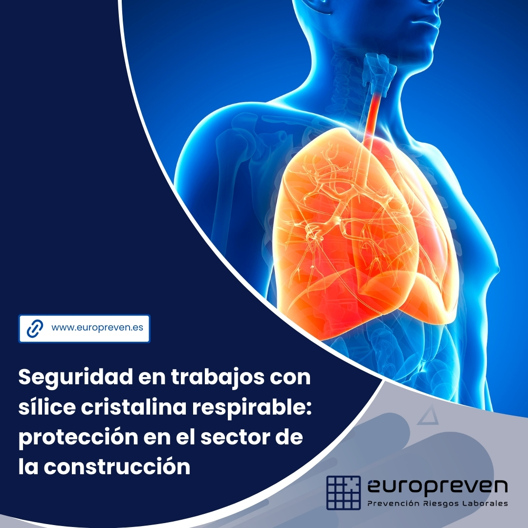 Seguridad en trabajos con sílice cristalina respirable: protección en el sector de la construcción