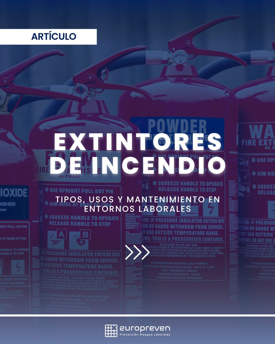 Extintores de incendio: tipos, usos y mantenimiento en entornos laborales